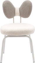 Makeup Vanity Chair Velvet Vanity Stool with Back Armless Vanity Chair for Makeup Room Dressing Chair Side Table Seat Lounge Dresser Chair for Bedroom Home Living Room