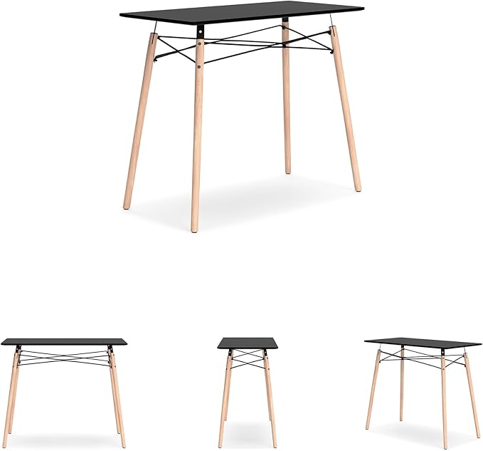 Signature Design by Ashley Jaspeni Industrial Home Office Desk Black &amp Light Brown