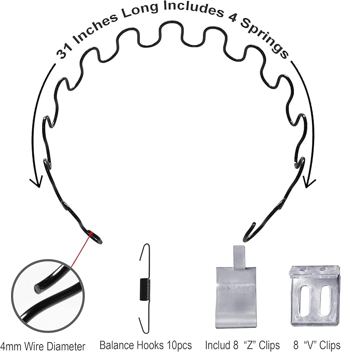 31 Upholstery Spring Seat Repair Replacement Kits for Furniture Sofa Couch Recliner Chair Glider Rocker
