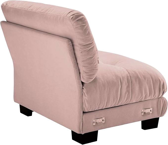 SoarFlash Velvet Sectional Middle Position Sofa Pink