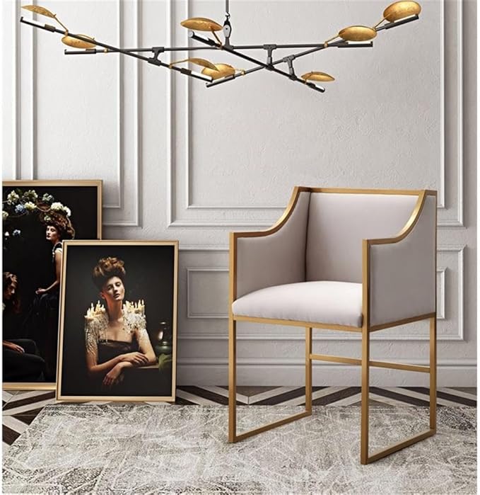 Tov Furniture The Atara Collection Velvet Upholstered Living Room Accent Chair with Stainless Steel Base Cream