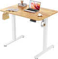 ERGOMAKER 35 Electric Standing Desk Adjustable Height Sit Stand Up Desk for Home Office &amp Computer Workstations Memory Controller Light Rustic Brown