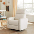 Nurture&amp The Glider Premium Power Recliner Nursery Glider Chair with Adjustable Head Support | Designed with a Thoughtful Combination of Function and Comfort | Built-in USB Charger (Ivory)