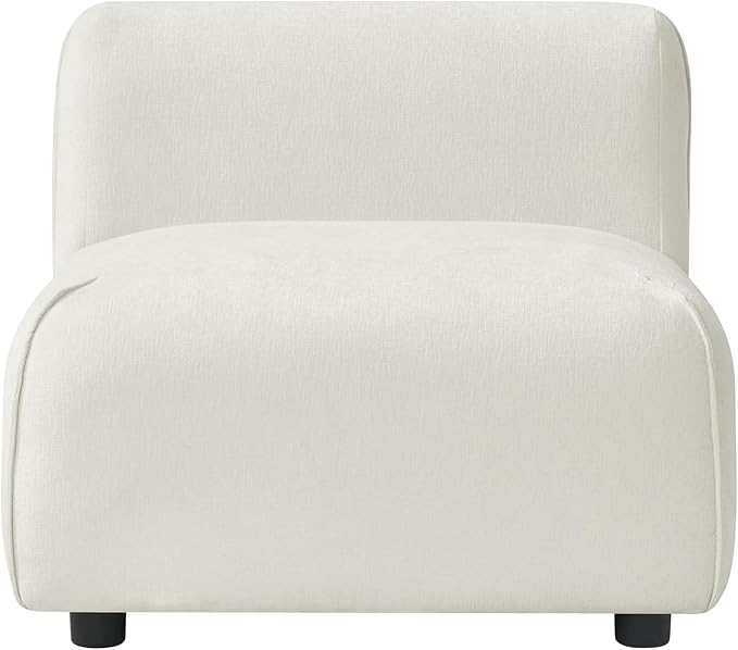 Christopher Knight Home Milio Modern Accent Chair with Ottoman Foot Rest Wooden Frame Club Chair and Ottoman Comfy Living Room Lounge Chair with Coffee Table Single Sofa and Footstools Beige