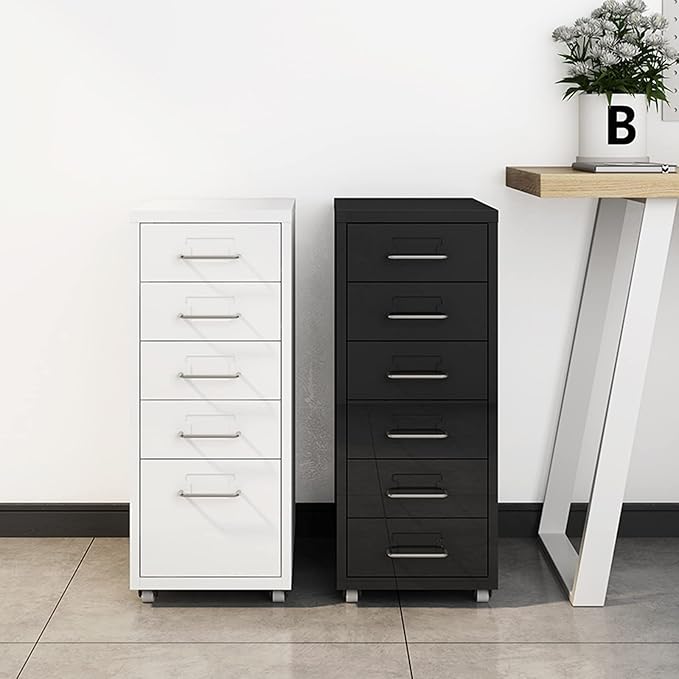 HASMI Filing Cabinet 3 Drawer Mobile File Cabinet Low Cabinet Drawer Cabinet Office Filing Cabinet Household Mobile Storage Cabinet Storage Cabinet (Color : A)