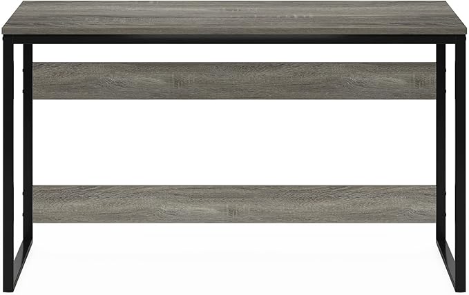 Furinno Moretti Modern Lifestyle Enhanced Study Desk 52 Inch 52-Inch French Oak Grey