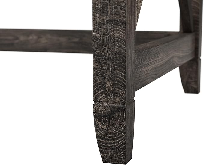 Bush Home Key West 48W Writing Desk in Dark Gray Hickory