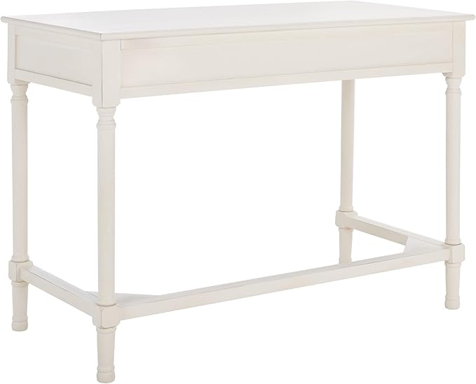 SAFAVIEH Home Collection Ryleigh Distressed White 2-Drawer Desk