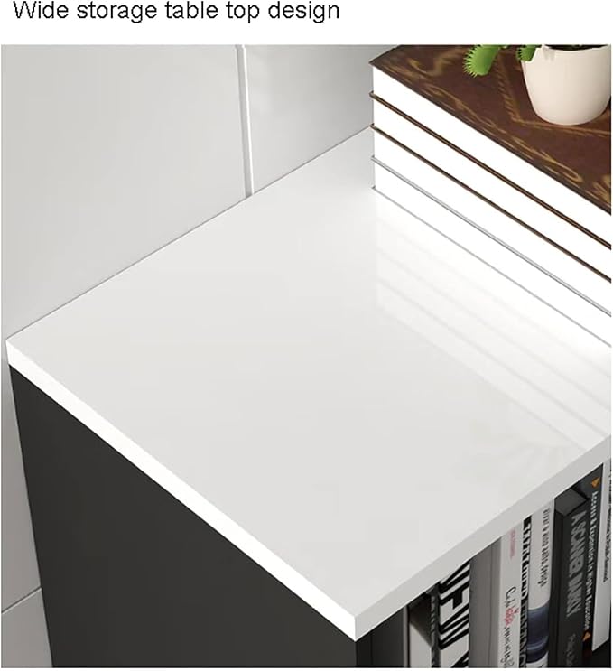 File Cabinet Lateral Filing Cabinet with Door Printer Stand with Open Storage Shelves(Color:Walnut Door)