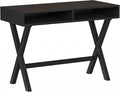 Flash Furniture Dolly Computer Desk - Black Writing Desk with Open Storage Compartments - 42 Long Home Office Desk Table for Bedroom