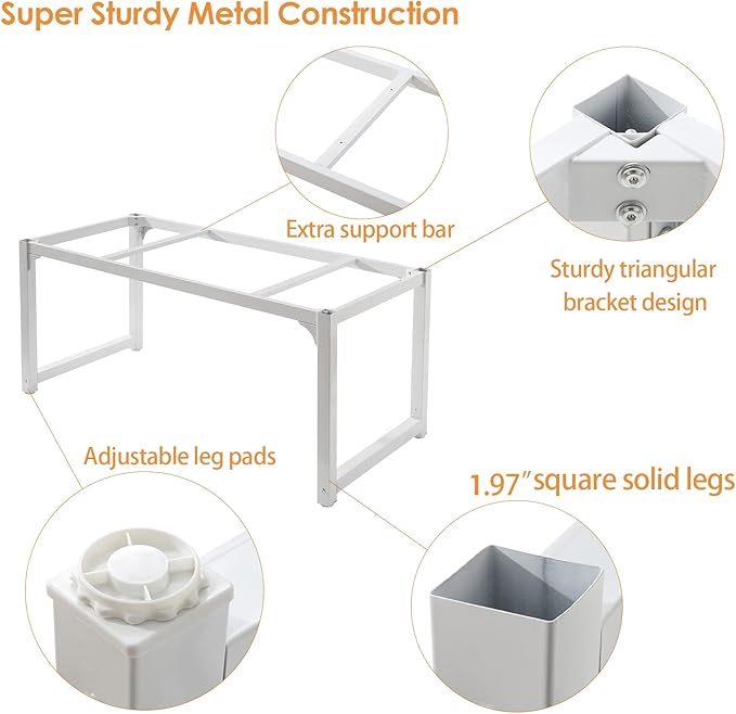 Large Computer Desk - 63 Inch Home Office Desks Study Student Writing Table Gaming Desk Wood Modern Simple Table with USB Ports White