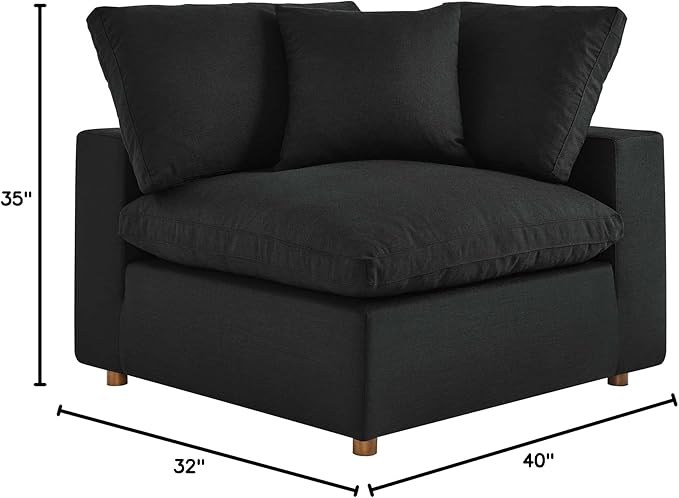 Modway Commix Down-Filled Overstuffed Upholstered Sectional Sofa Corner Chair