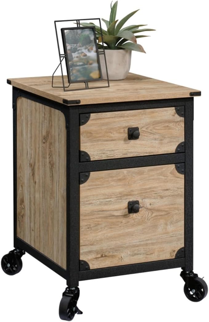 Hassyee Rolling Design Mobile Versatile File Cabinet with Casters for Effortless Mobility Industrial Style Office Filing Cabinets with Smooth-Glide Drawer