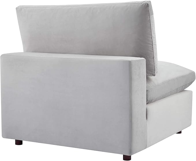 Modway Modular Sofa Commix Down Filled Overstuffed Performance Velvet