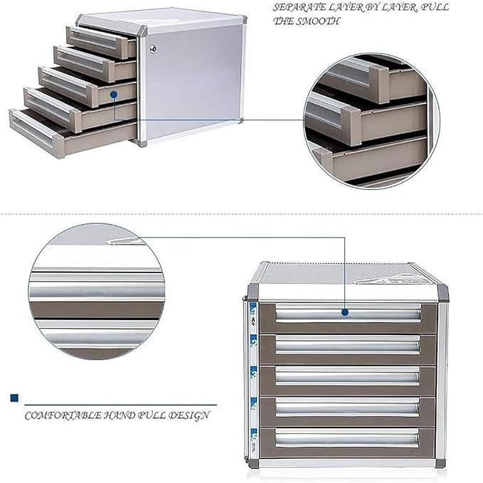 File Cabinet with Lock Office Desktop Filing Cabinet with Locking Drawers Information Cabinet Office Storage Cabinet31.5 * 35 * 29.8cm 31.53529.8cm