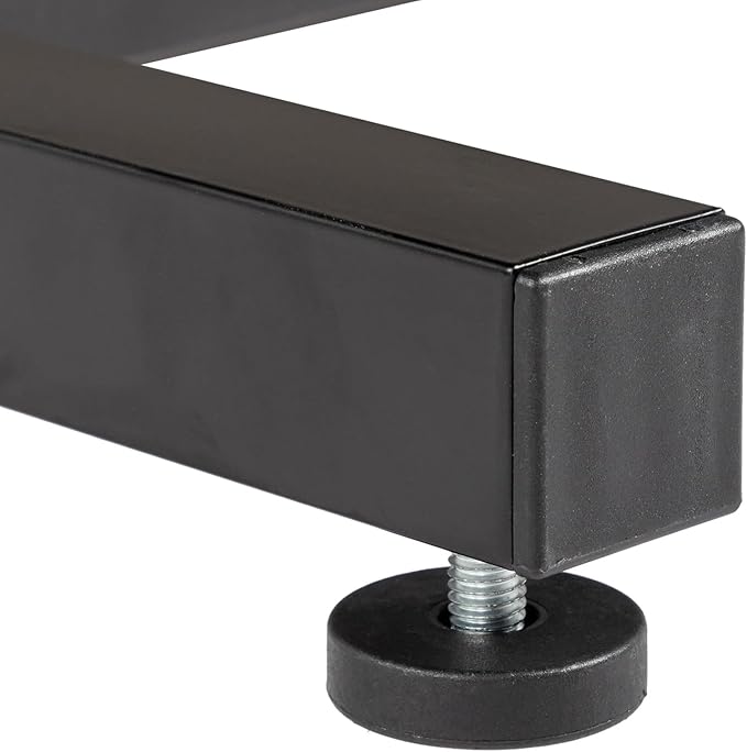Adjustable Computer Desk with 3 USB Ports and 2 AC Outlets Standing Desk Adjustable Height Desks Computer Desk Writing Desk Mobile Laptop Desk Cart for Office Workspace Black