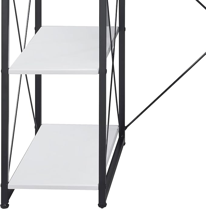 All-Purpose White Writing Desk - Contemporary Home Office Computer Desk