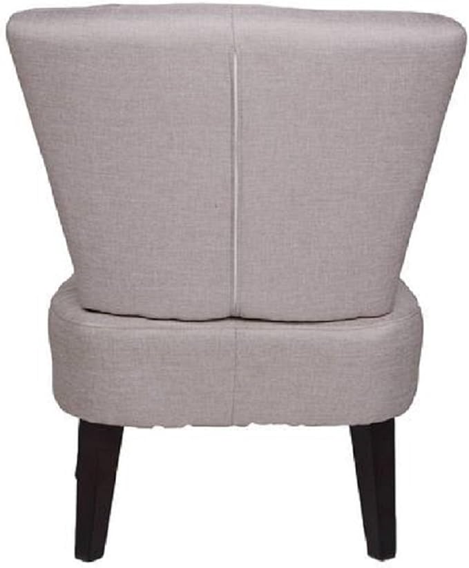 Alice Collection Contemporary Fabric Upholstered Living Room Accent Chair Beige
