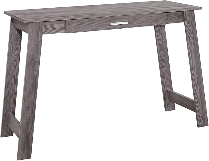 Computer Desk Home Office Laptop Storage Drawers Work Grey Laminate Contemporary Modern