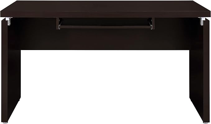 Coaster Home Furnishings - Skylar - Engineered Wood - 55-Inch L-Shape Computer Desk with Slide-Out Keyboard Tray Mobile File Cabinet and Metal Extension Glides - Home Office - Cappuccino - 800891