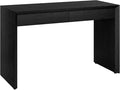 Henn&ampHart 48 Modern Rectangular Wooden Home Office Desk Computer Desk Writing Table with 2 Storage Drawers for Home Office Natural Black