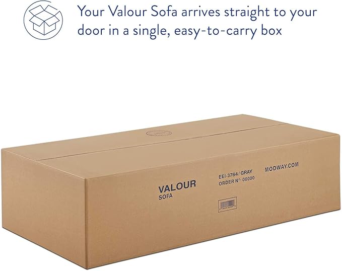 Modway EEI-3764-DUS Valour Performance Velvet Sofa Dusty Rose