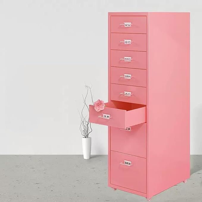 Filing Cabinet Under The Desk File Storage Tin Narrow Cabinet Desk Folder Drawer Cabinet Information File Cabinet (Size : 8-Layer)