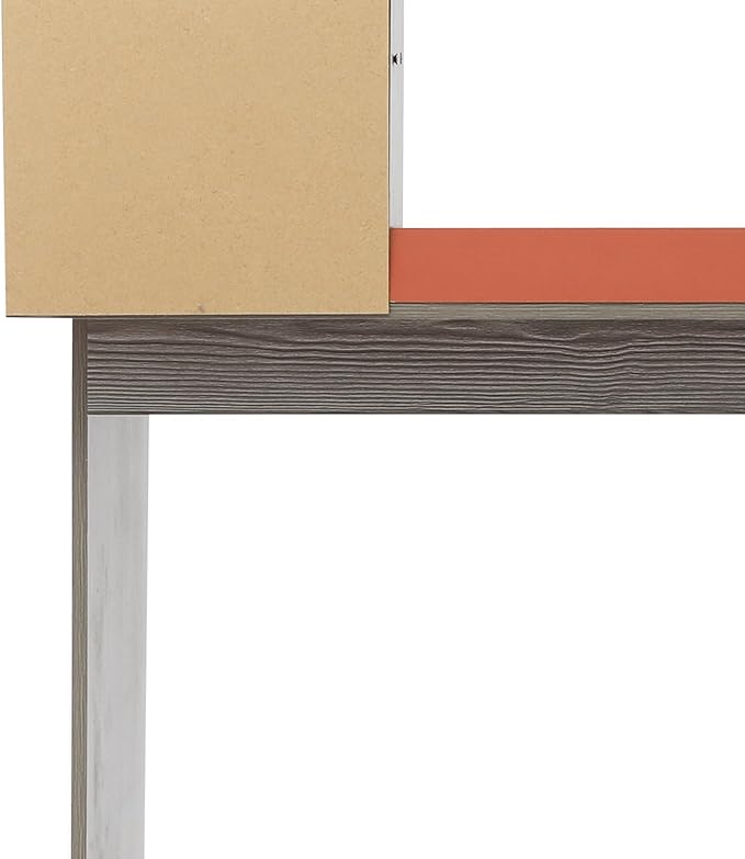 Home Office Desk with Bookshelf Laptop Desk Writing Study Desk for Small Space Bedroom Dormitories Schools 39x13x47 Inch