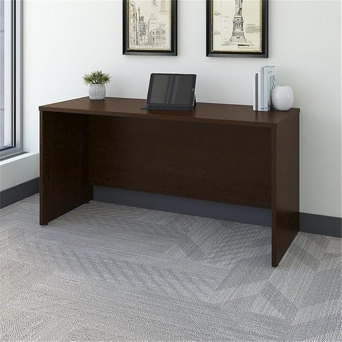 Bush Business Furniture Series C 60W x 24D Credenza Desk in Mocha Cherry