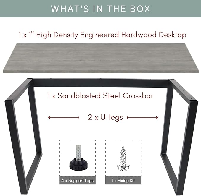 UrbanHaus Astor Home Office Desk (29.5 x 60 x 24)
