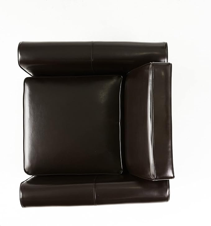 Christopher Knight Home Freemont Leather Club Chair Chocolate Brown