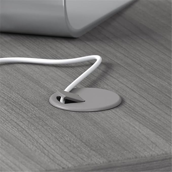Bush Business Furniture Studio C 72W Computer Desk with Wire Management and Modesty Panel in Platinum Gray Professional Table for Home Office and Corporate Office