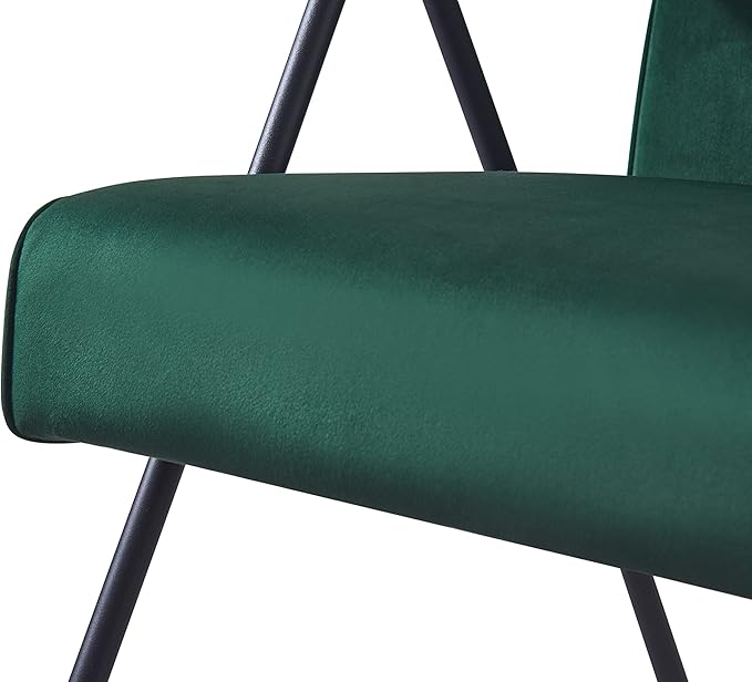 Generic Cloth Leisure Black Metal Frame Recliner for Living Room and Bedroom Green