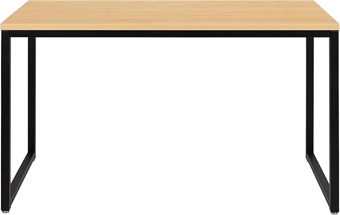 Flash Furniture Tiverton Industrial Modern Desk - Commercial Grade Office Computer Desk and Home Office Desk - 47 Long (Maple/Black)