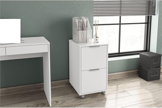 Mobile File Cabinet Mobile File Cabinet with 2 Drawers Rolling Storage Solution Office Home