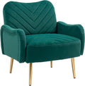 Velvet Chair Accent Chair/Living Room lesiure Chair with Metal feet