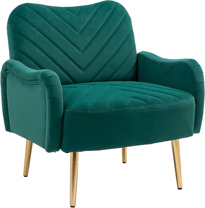 Velvet Chair Accent Chair/Living Room lesiure Chair with Metal feet