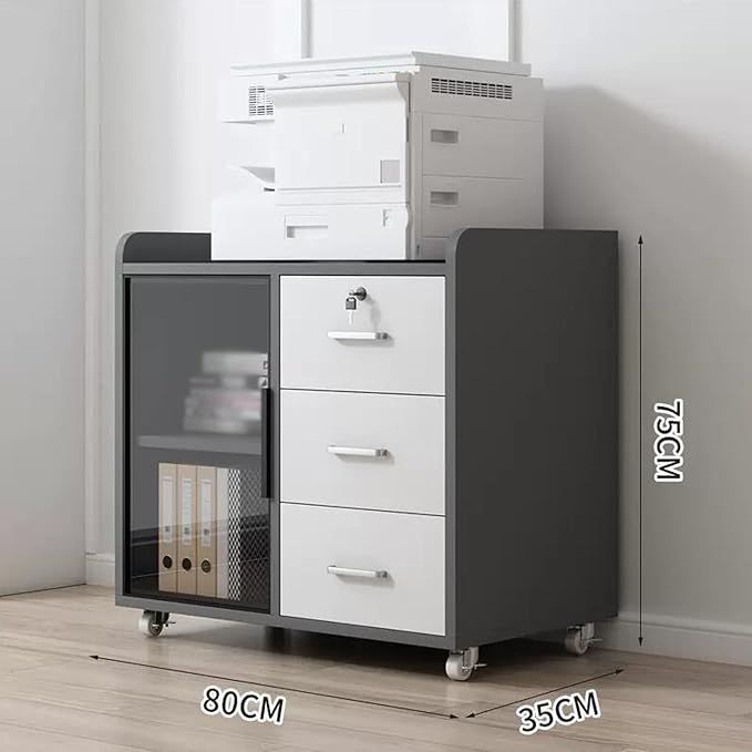 Filing Cabinet Office Cabinet Side Cabinet Side Cabinet Mobile Cabinet Floor Printer Cabinet Pantry Cabinet (Color : A)
