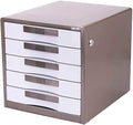 Filing Cabinet A4 Data Organizer Metal Case + Hard Plastic Drawer Filing Organizer