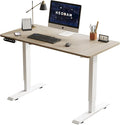 48 Inch Electric Standing Desk with USB Charging Port Height Adjustable Sit Stand Desk with Memory Presets Spacious Desktop and Sturdy Metal Frame for Home Office