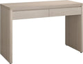Henn&ampHart 48 Modern Rectangular Wooden Home Office Desk Computer Desk Writing Table with 2 Storage Drawers for Home Office Beech White