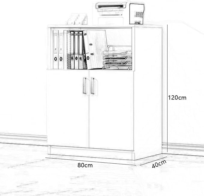 Filing Cabinet for Office Storage with Partition Shelf Spacious Data Nizer(A80x40x120cm)