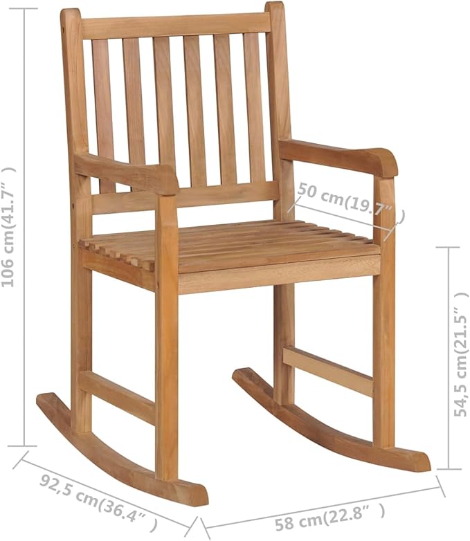 Rocking Chair Solid Wood Teak Rocking Chair Children's Armchair Bedroom Recliner Living Room