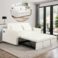 Convertible Chair Bed - Sleeper Sofa Bed with Pillow Pull Out Sleeper Bed with Adjustable Backrest Multi-Functiona Lounge Chair with Modern Linen Fabric for Living Room Apartment