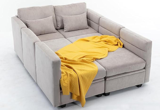 asunflower Armrest Couch with Seats Storage Underneath Comfortable Sinlge Couch with Reclining Arms and Back for Living RoomBedroom with Pillows