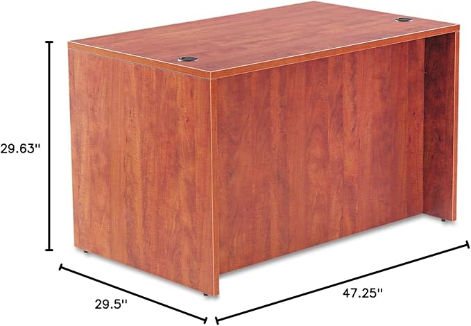 Alera Alera Valencia Series Straight Front Desk Shell 47.25 X 29.5 X 29.63 Medium Cherry