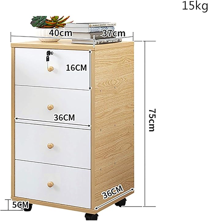 File Drawer Desktop Under The Desk Data Cabinet Storage Drawers Desk Storage Unit Organizer Lockable File Cabinet A4 Box for Office.A
