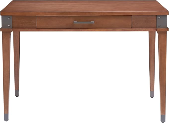 Leick Home 84401 Leick Home Laptop Desk with Drawer in Aged Barrel 1 Drawer in Aged Barrel