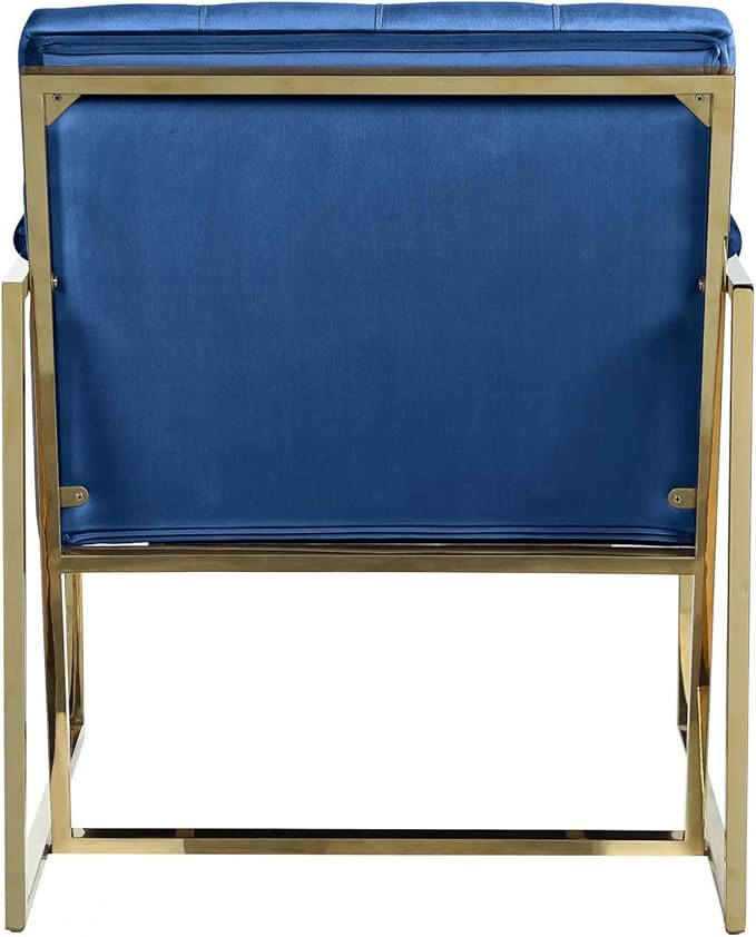 Morden Fort Luxury Chair for Living Room Accent Chair with Golden Metal Frame