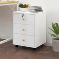 Portable Filing CabinetWood Under Desk Storage Drawers 3 Drawer File Cabinet for Home Office Rolling Printer Stand with Wheels